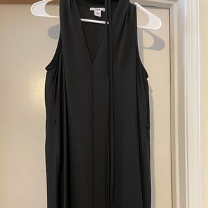 Bar III black shift dress with tie